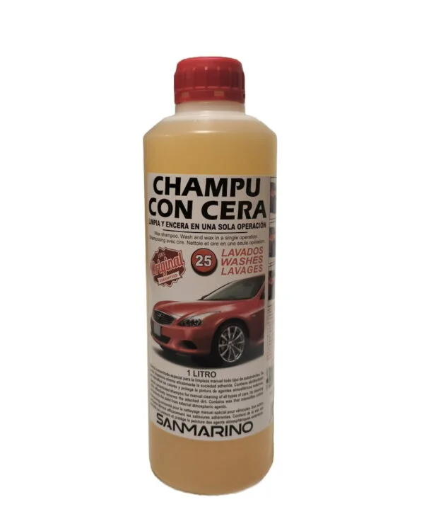 Champú con cera