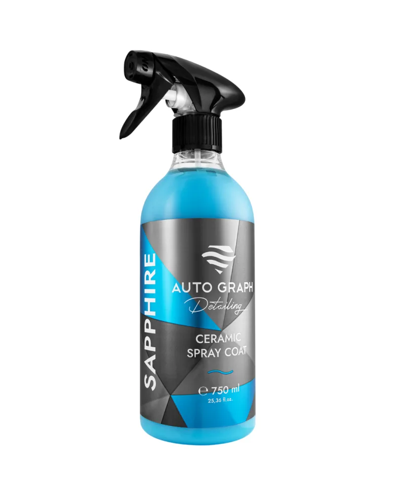 Sellador cerámico en spray Auto Graph Sapphire para brillo extremo y protección hidrofóbica