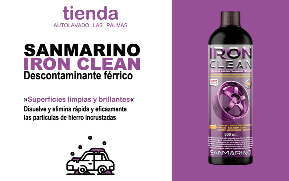 Producto químico de alta calidad para eliminar la contaminación férrica en carrocería y llantas