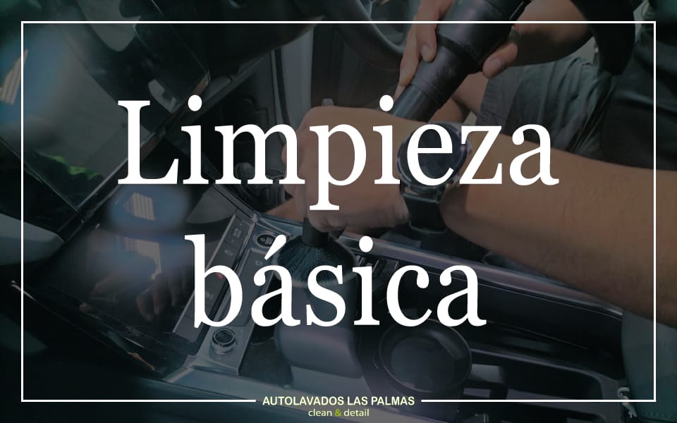 Servicio de limpieza básica y mantenimiento esencial para vehículos