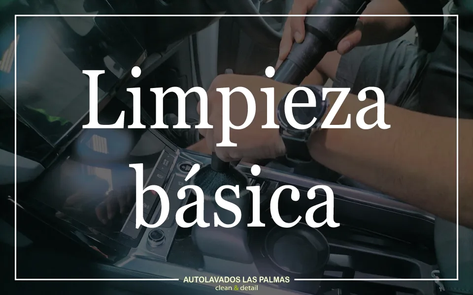 Servicio de limpieza básica y mantenimiento esencial para vehículos