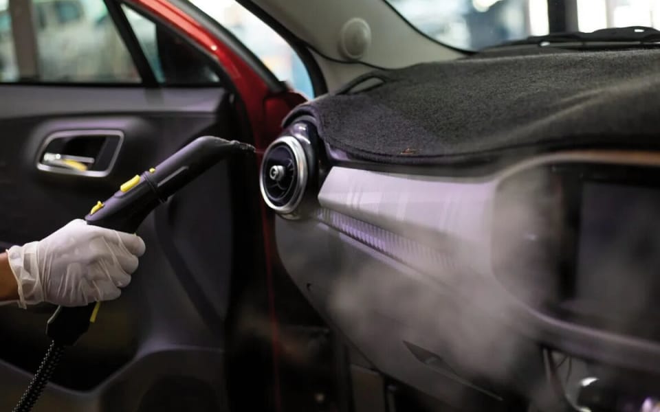Sistema de limpieza con vapor para una desinfección técnica de alta eficacia